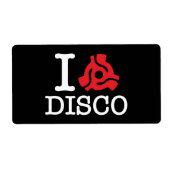 I 45-adapter Disco Etiket (Voorkant)