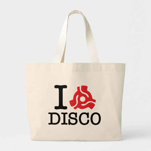 I 45 Adapter Disco Grote Tote Bag (Voorkant)