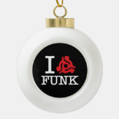 I 45 Adapter Funk Keramische Bal Ornament (Voorkant)