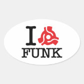 I 45 Adapter Funk Ovale Sticker (Voorkant)