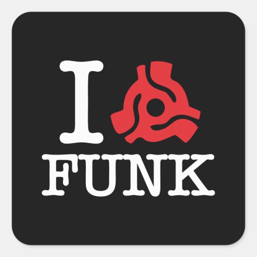 I 45 Adapter Funk Vierkante Sticker (Voorkant)