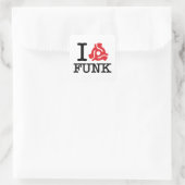 I 45 Adapter Funk Vierkante Sticker (Tas)