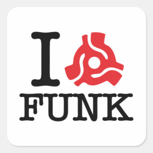 I 45 Adapter Funk Vierkante Sticker