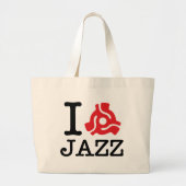 I 45-adapter jazz grote tote bag (Voorkant)
