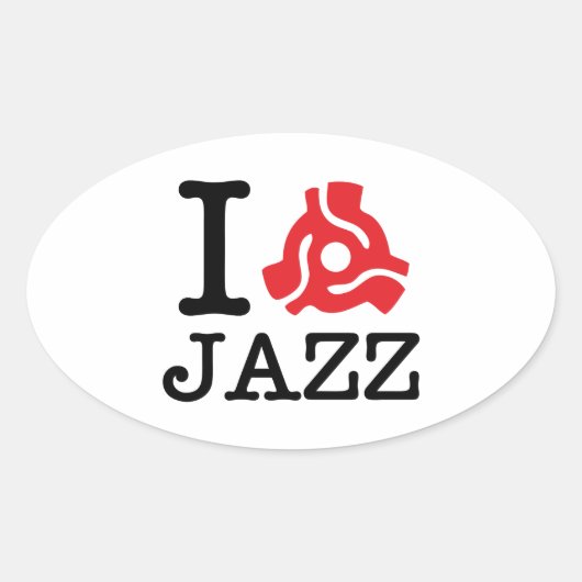 I 45 Adapter Jazz Ovale Sticker (Voorkant)