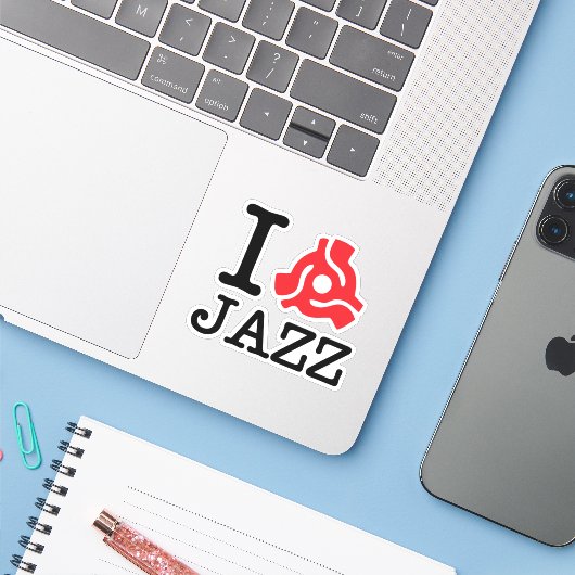 I 45 Adapter Jazz Sticker (Laptop met iPhone)