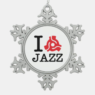 I 45 Adapter Jazz Tin Sneeuwvlok Ornament