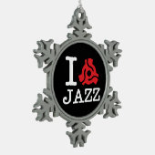 I 45 Adapter Jazz Tin Sneeuwvlok Ornament (Links)