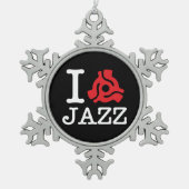 I 45 Adapter Jazz Tin Sneeuwvlok Ornament (Voorkant)