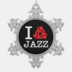 I 45 Adapter Jazz Tin Sneeuwvlok Ornament