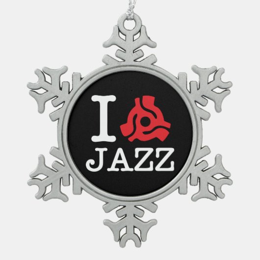 I 45 Adapter Jazz Tin Sneeuwvlok Ornament (Voorkant)