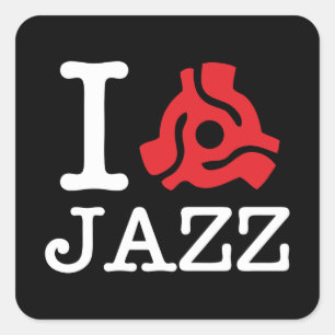 I 45 Adapter Jazz Vierkante Sticker