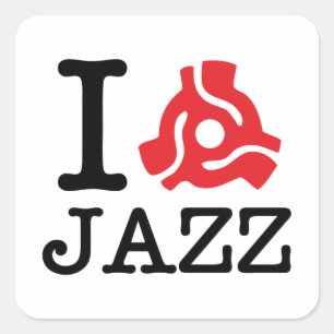 I 45 Adapter Jazz Vierkante Sticker