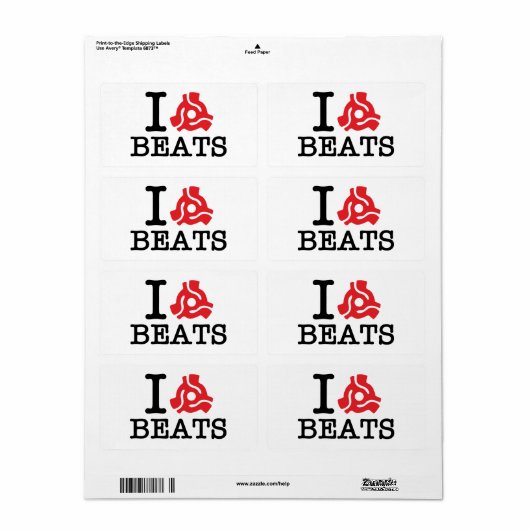 I 45 Adapter slaat Etiket (Full Sheet)