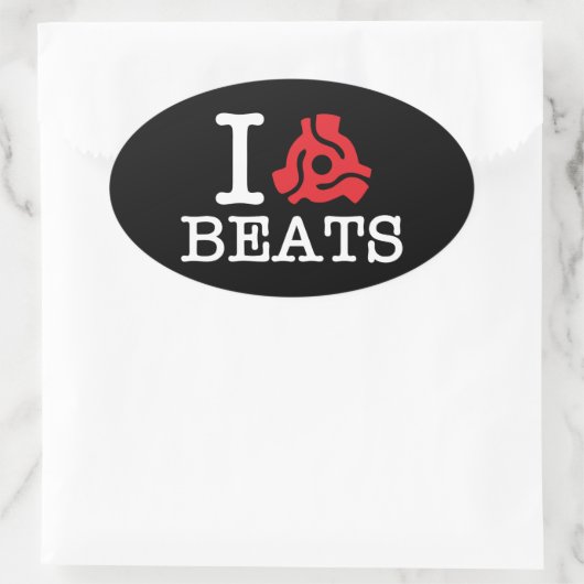 I 45 Adapter slaat Ovale Sticker (Tas)