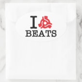 I 45 Adapter slaat Ovale Sticker (Tas)