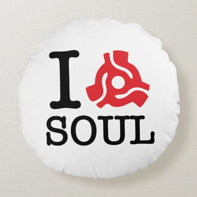 I 45-adapter Soul Rond Kussen (Voorkant)