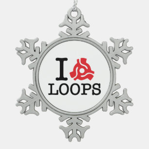 I 45 Adapterlijnen Tin Sneeuwvlok Ornament