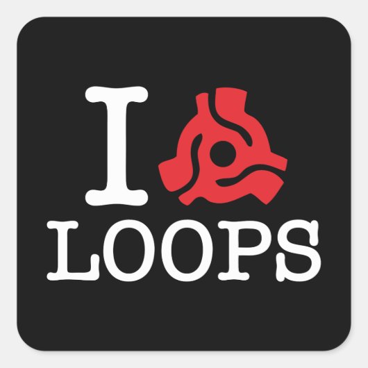 I 45 Adapterlijnen Vierkante Sticker (Voorkant)