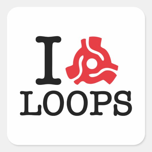 I 45 Adapterlijnen Vierkante Sticker (Voorkant)