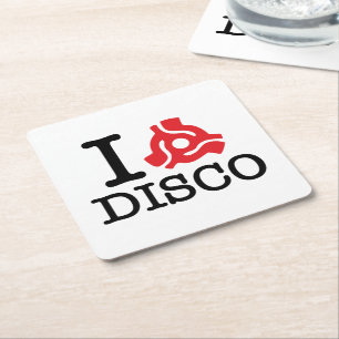 I 45 Disco adapter Kartonnen Onderzetters