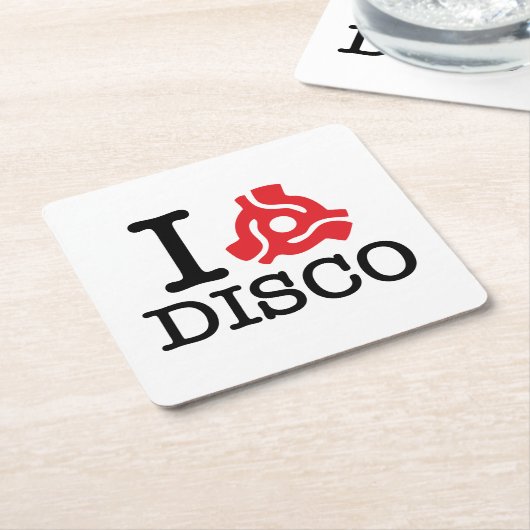 I 45 Disco adapter Kartonnen Onderzetters (Schuin)