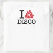 I 45 Disco adapter Ovale Sticker (Tas)