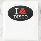 I 45 Disco adapter Ovale Sticker (Tas)