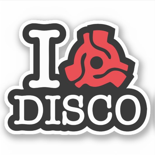 I 45 Disco adapter Sticker (Voorkant)
