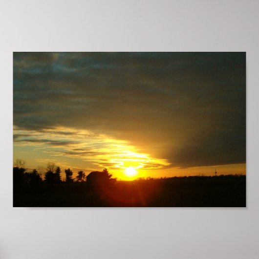 I-57 Sunset Poster (Voorkant)
