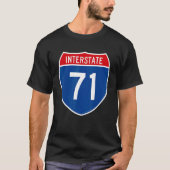 I 71 Interstate Highway Shield Sign A1 T-shirt (Voorkant)