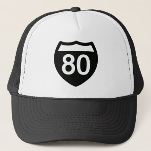 I-80 Highway bord Trucker hoed ontwerp Pet