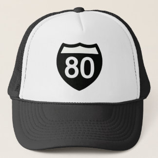 I-80 Highway sign T-shirt design Trucker Pet