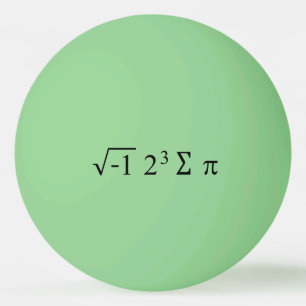 i 8 sum pi Funny Wiskunde vergelijking Pi Dag Pingpongbal
