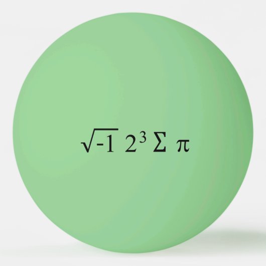 i 8 sum pi Funny Wiskunde vergelijking Pi Dag Pingpongbal (Voorkant)