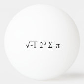 i 8 sum pi Funny Wiskunde vergelijking Pi Dag Pingpongbal (Achterkant)
