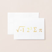i 8 sum pi - I Ate some Pie - Funny Wiskunde Formu Folie Kaarten (Voorkant met envelop)