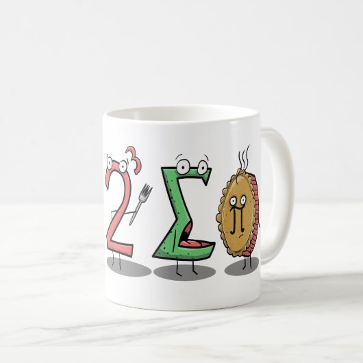 i 8 sum pi (I Ate some Pie) Wiskunde Mok (Voorkant rechts)