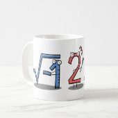 i 8 sum pi (I Ate some Pie) Wiskunde Mok (Voorkant links)