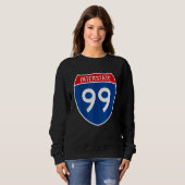 I 99 Interstate Highway Schild Bord A2 Trui (Voorkant volledig)