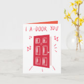 I a-DEUR You Pun Wenskaart Kaart (Gele Bloem)