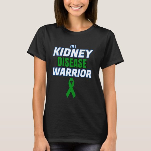 I A Kidney Disease Warrior Awareness Transplant T-shirt (Voorkant)