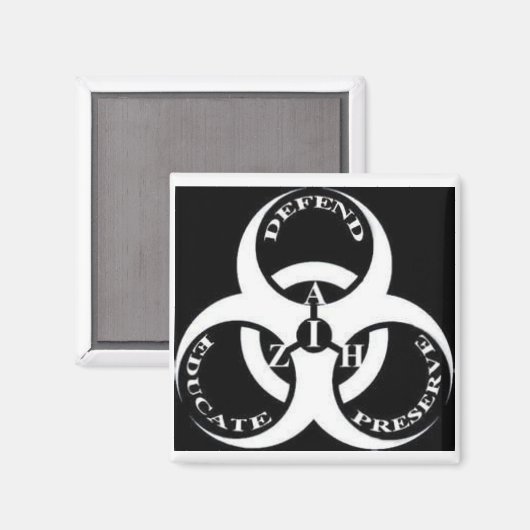 I A Z H MAGNEET (Voorkant / Achterkant)