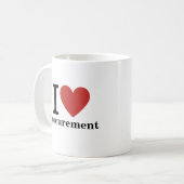 I ❤️ Aanbesteding voor medewerkers CUSTOM Mok (Voorkant links)