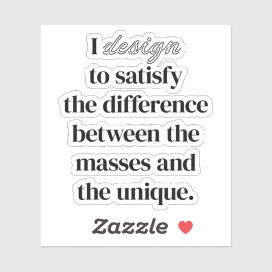 I Aangepaste vinylsticker ontwerpen Sticker (Vel)