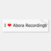 I Abora Recordings Bumpersticker 1 (Voorkant)