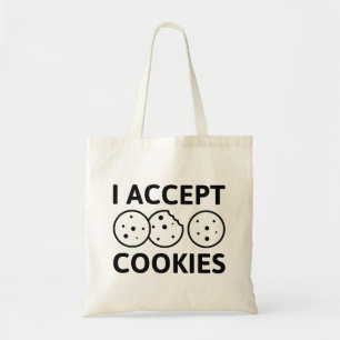 I Accept Cookies Tote Bag