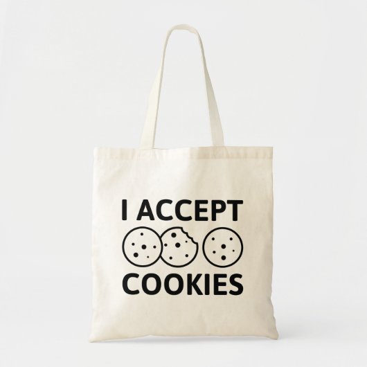 I Accept Cookies Tote Bag (Voorkant)