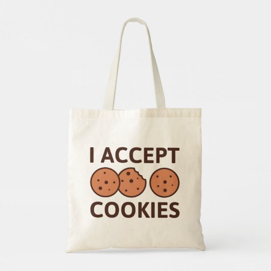 I Accept Cookies Tote Bag (Achterkant)