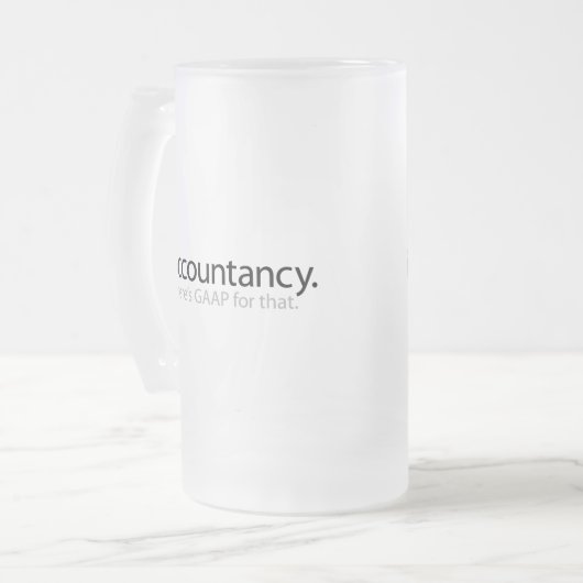 i Accountancy - Hiervoor is een GAAP opgesteld Matglas Bierpul (Voorkant links)